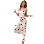 LuxeHeart Ribbed Full Lounge Set