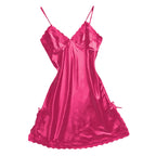 LuxeMidnight Silk Chemise