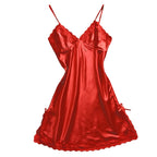 LuxeMidnight Silk Chemise