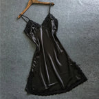 LuxeMidnight Silk Chemise