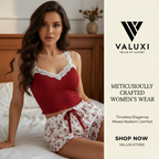 LuxeNoir Floral Night Set